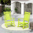 Chaise berçante d'extérieur en plastique Laguna