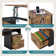 59.8" Lift Top Computer Desk with File Drawer, Large Study Desk with Power Outlet USB Port
