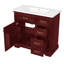 Meuble-lavabo 36 po avec lavabo en céramique-51365516