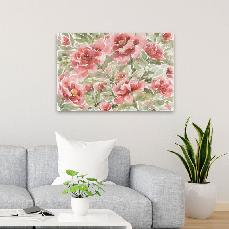Fleurs florales - Pivoine, H 24 po x l 36 po