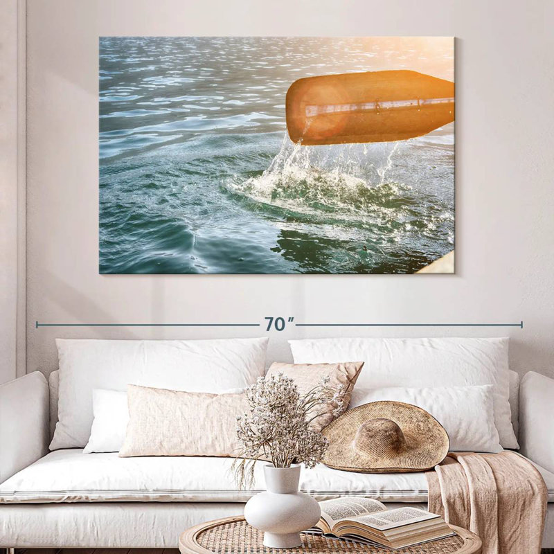 Pagaie de kayak orange Mehar, H 34 po x l 51 po