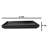 Pack Of 6 Black Kokuyo Ceramic Rectangular Sushi Plate Raised Straight Edge
