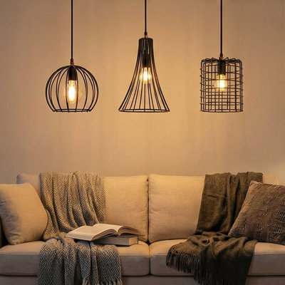 3 - Light Black Kitchen Island Pendant