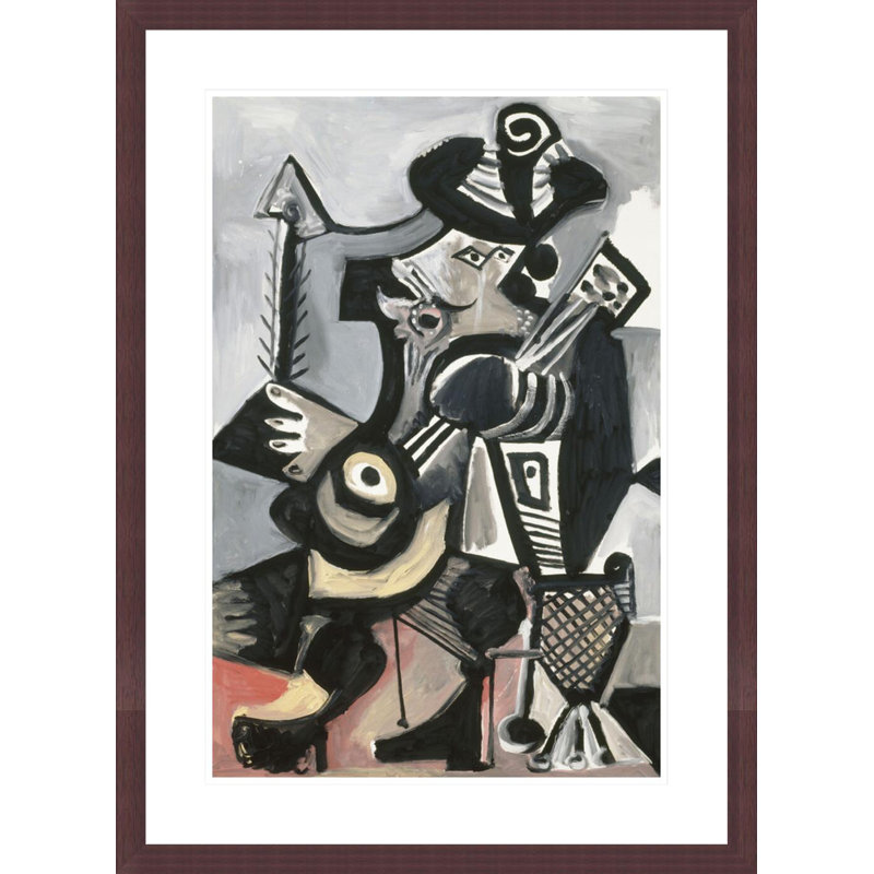 «Musicien» par Pablo Picasso, impression giclée encadrée, H 29,5 po x l 21,65 po