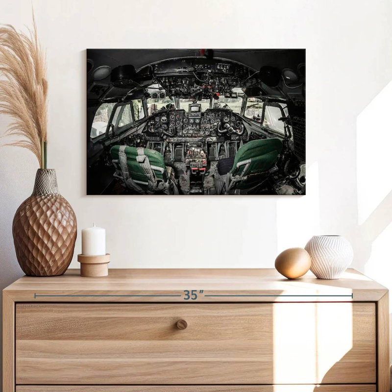 Cockpit d'avion Mehar Retro, H 8 po x l 12 po