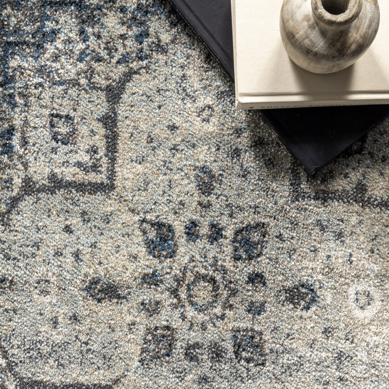 Tapis bleu Ceri Culemborg, Rectangle 3 pi x 5 pi