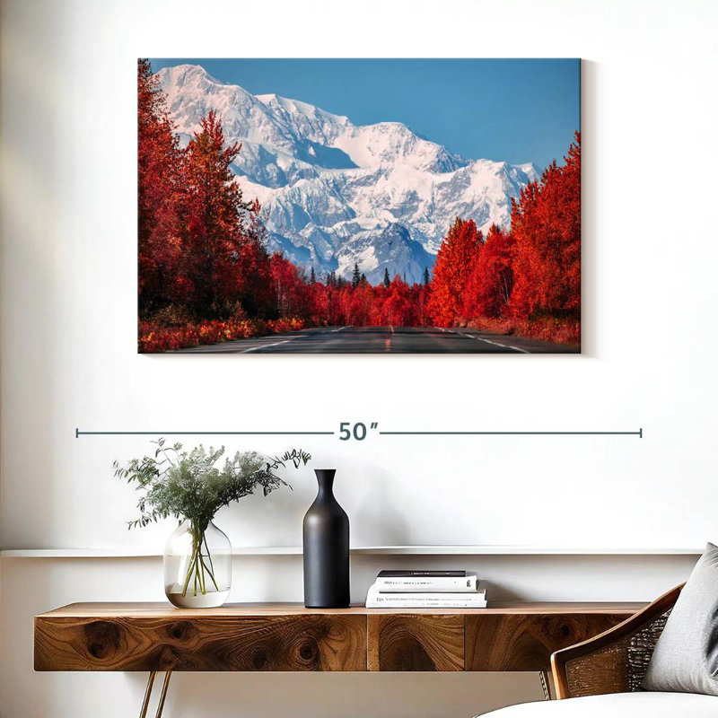Alvord, arbres d'automne à Denali, H 26 po x l 39 po