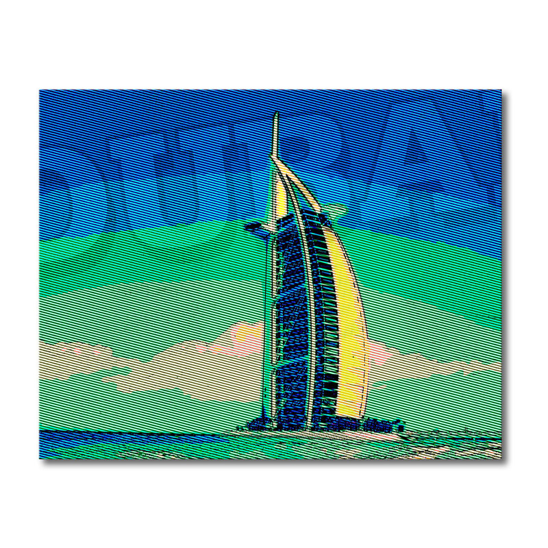 Stretched On Wooden Frame Print on Canvas, 80cm H x 100cm W x 2cm D