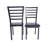 Kaneshiro Ladder Back Welded Dining Chairs