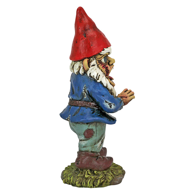 Full Color Zombie Apocalypse Garden Gnome Statue