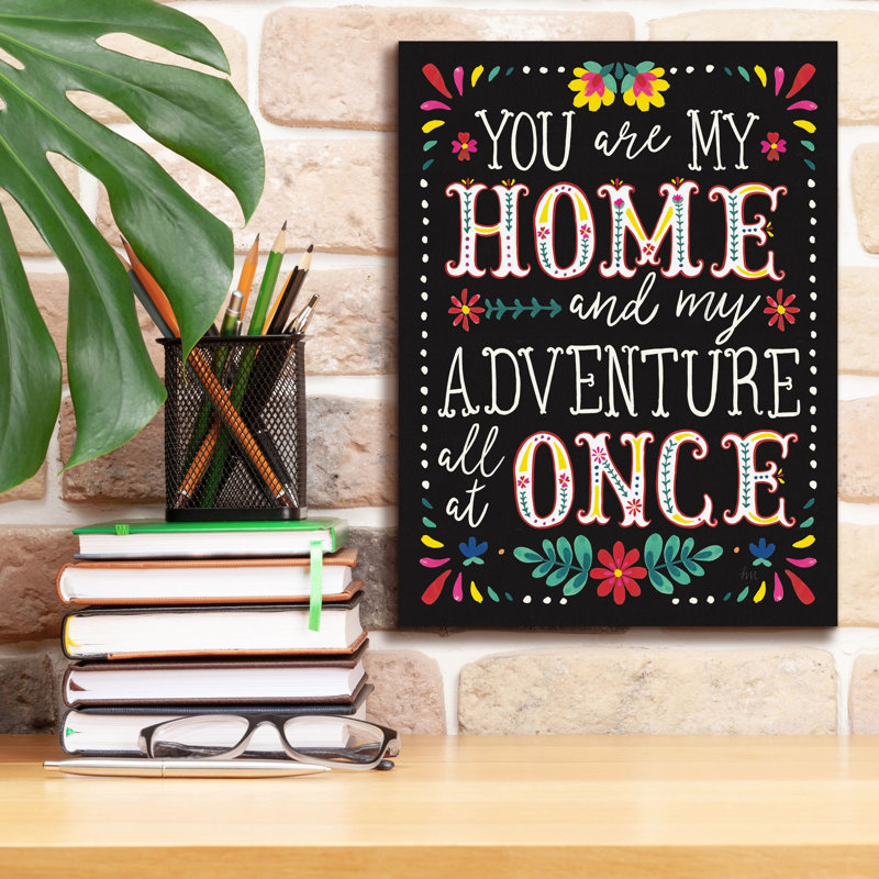 «Floral Fiesta Inspiration 1» par Laura Marshall, art mural sur toile, H 16 po x l 12 po x P 0,75 po
