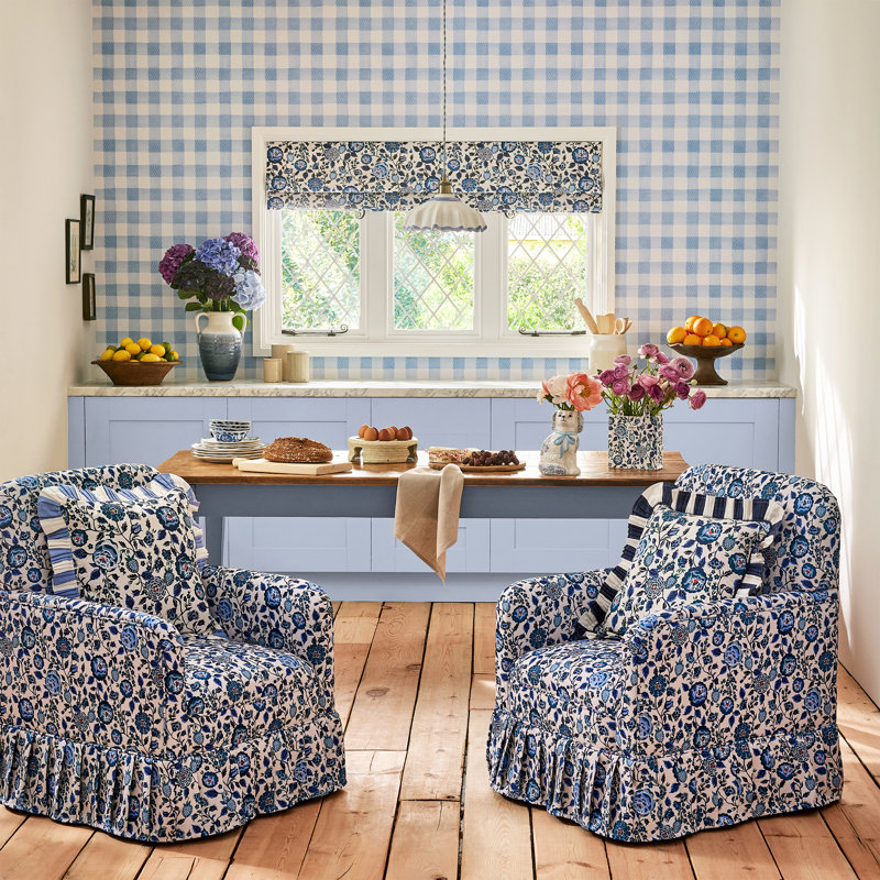 Cath Kidston Painted Gingham Blue, Blue