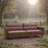 87" Mid-Century Modern Faux Leather 3-Person Sofa