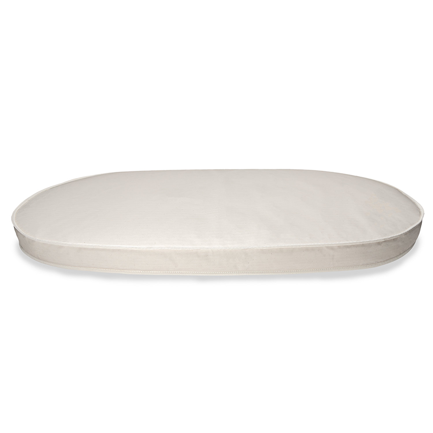 Organic Breathable Oval Crib Mattress, 27.5" H x 53.7" W x 3" D