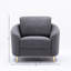 Chaise en lin gris yuina