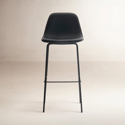 Kavi Modern Counter Height With Upholstered Cushion & Metal Legs