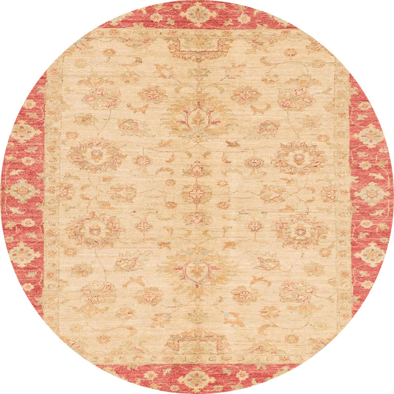 Abstract Indoor Rug, Round 4'