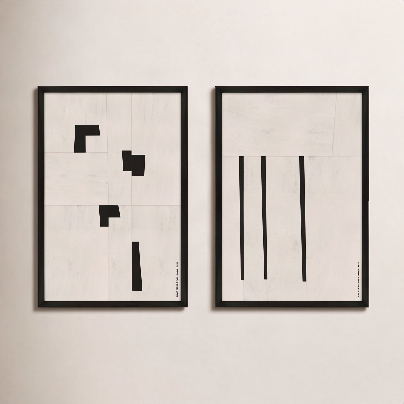 Scattered by Romina Gadler, Black Paper Framed, 38" H x 26.5" W
