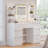 Rosse Dressing Table With 3 Colorful Light Mirror 7 Drawers and 7 Storage Shelves Makeup Desk 110cm Desktop Vanity Table
