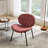 Mid-Century Shell Chair, Walnut Finish, Curved Seat, Fits Various Home Decor Themes Lounge Design, Stable Base, Blends With Multiple-2121735252