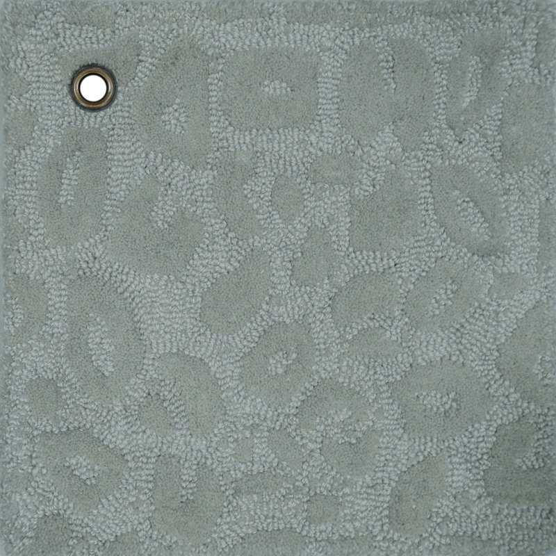 Leopardess Soft Gray Hand-Tufted Responsible Wool Rug, Runner 2'6" x 5'