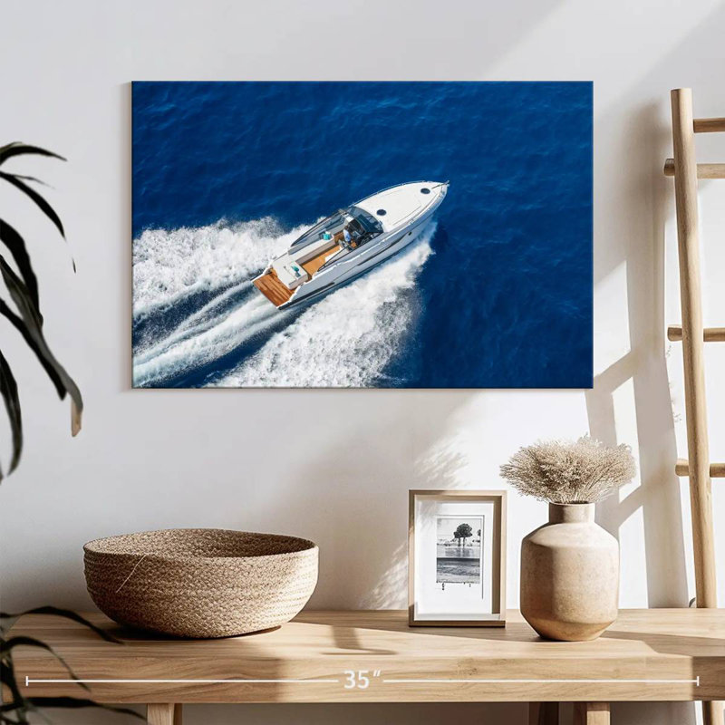 Mehar Cruising Motorboat, 16" H x 24" W