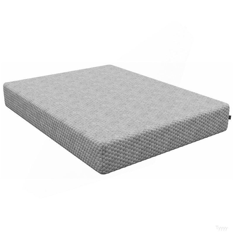 Diamond Greyson All-Foam Cool Gel Waterfall Conforming Memory Foam-Top Medium Feel, Greenguard Gold Certified, Twin, 10"