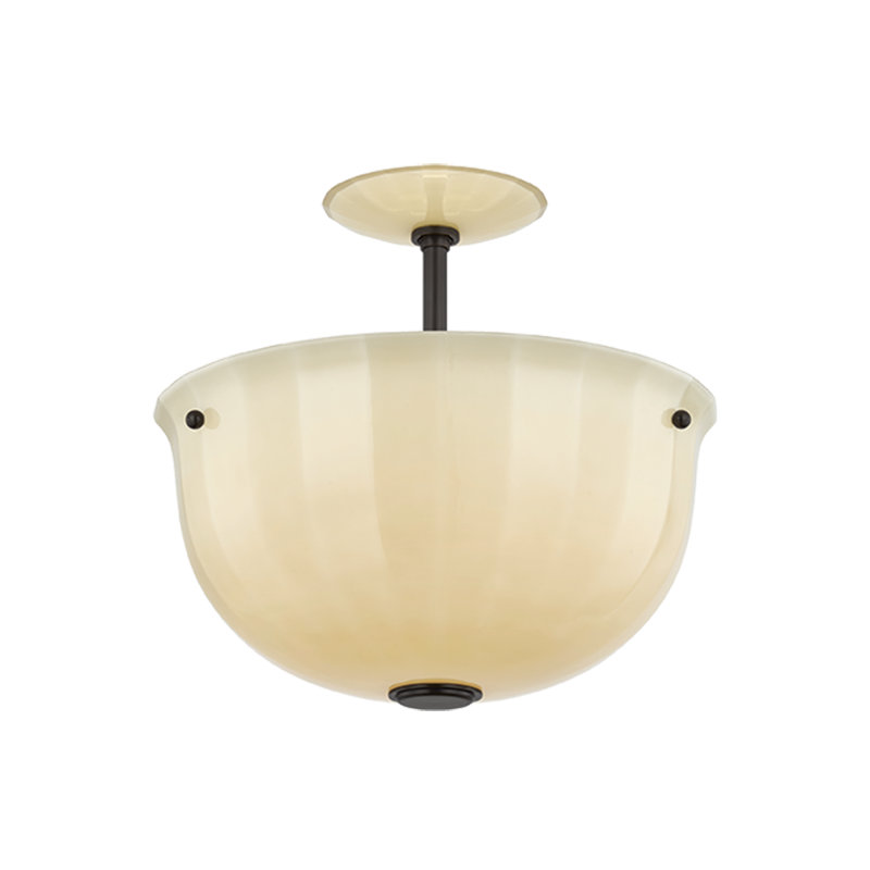 Nevins Semi Flush, Distressed Bronze