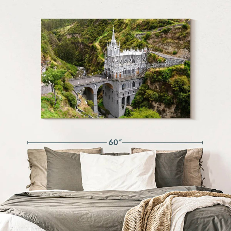 Église basilique Adella Las Lajas, H 34 po x l 51 po