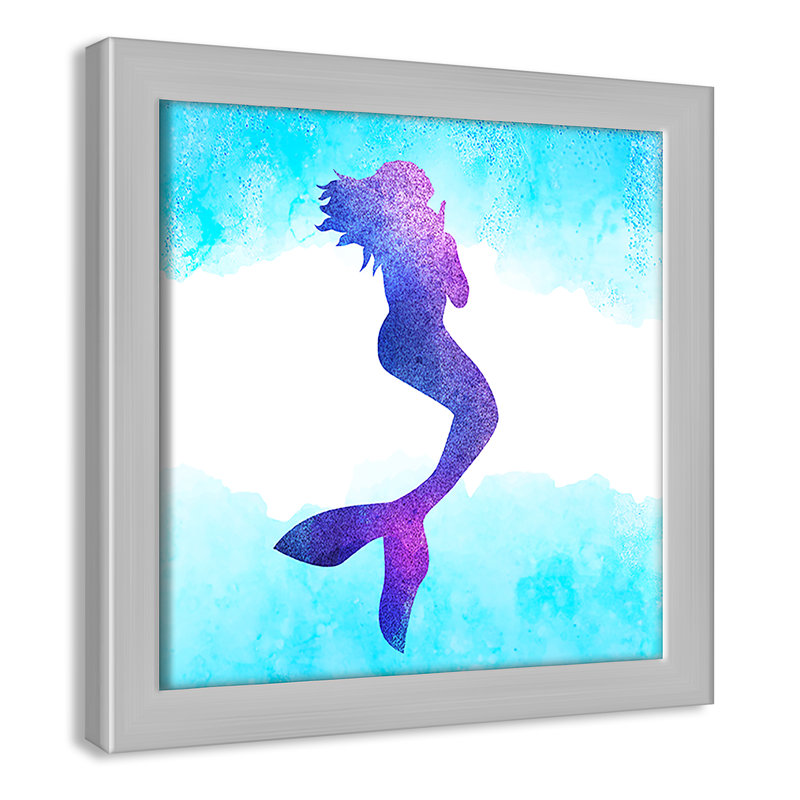 Toujours être un sirène 1, H 9 po x l 9 po x P 1,19 po, Encadré de boîte blanc