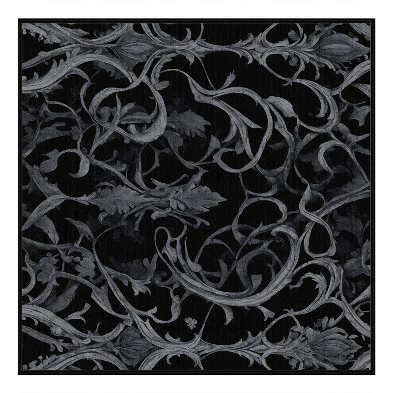Moonlit Noir Rug, Square 6'
