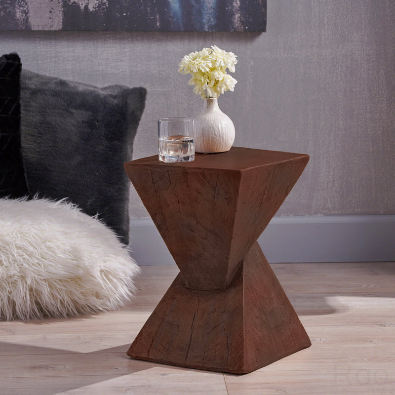 Table d'appoint Mgo, Marron foncé