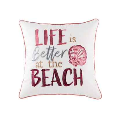 Better At The Beach Pillow