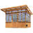 Backyard Discovery Poppy 11' x 7' Cedar Wood and Polycarbonate Walk-In Outdoor Greenhouse Kit with PowerPort