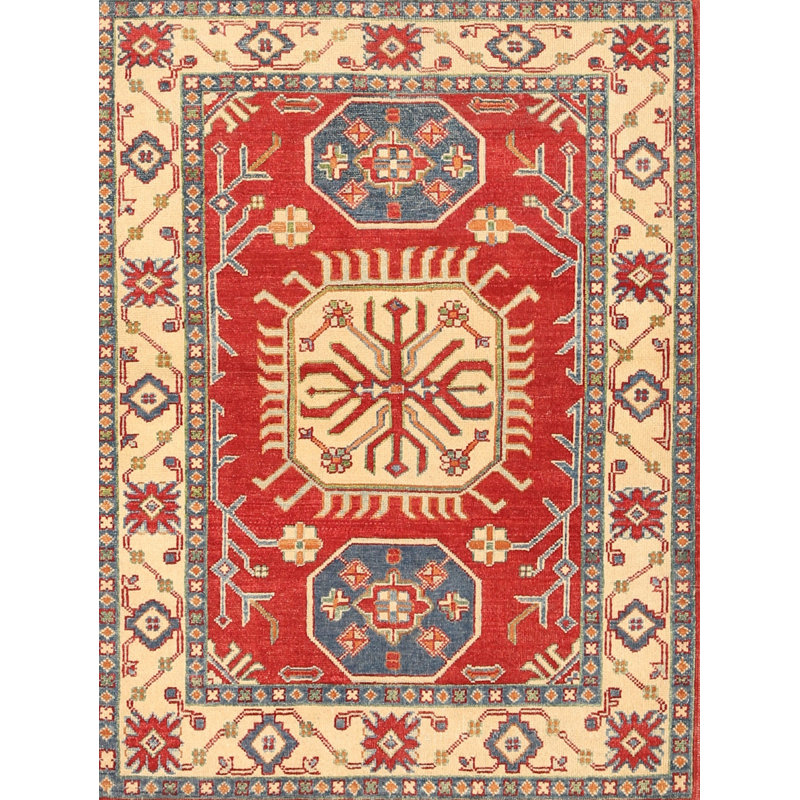 Tapis oriental rouge / beige, Rectangle 5 pi x 8 pi