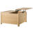 Farmhouse Lift Top Coffee Table with Storage, Natural Square Coffee Table for Living Room, 31.5"D x 31.5"W x 18.5"H-498730275