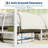 Heart-Shaped Metal Bed Frame – Heavy-Duty Sturdy Design, 600 Lbs Capacity-157987268-157987271
