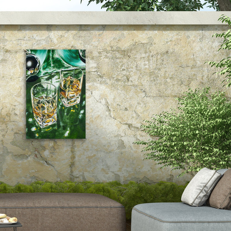 Rouleau bolologien vert sur toile, H 32 po x l 22 po