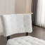 Chaise d'appoint capitonnée avec sièges surdimensionnés, chaise moderne