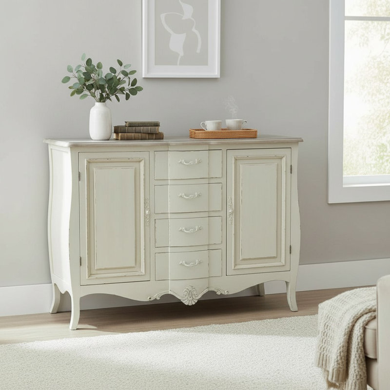 120cm Solid Wood Sideboard