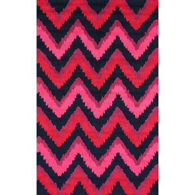 Felecia Chic Chevron Fuchsia tapis
