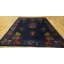 Tapis bleu antique en laine noué à la main Art déco des années 1920