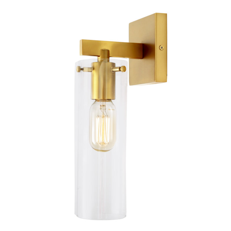 Apputhurai Armed Sconce, Satin Brass