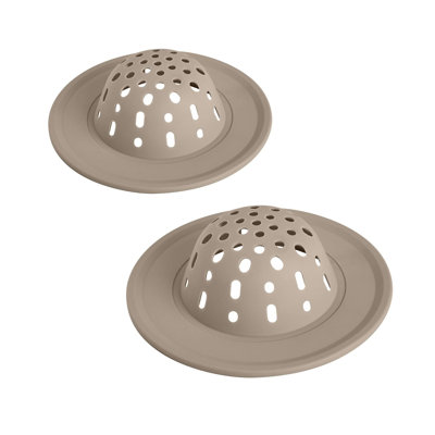 Spectrum Silicone Sink Strainer 2-Pack Taupe