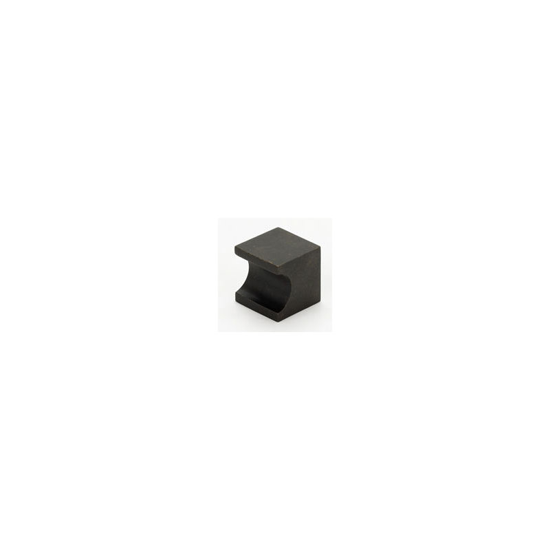 Contemporary II Square Knob, Polished Nickel, 1" H x 1" W