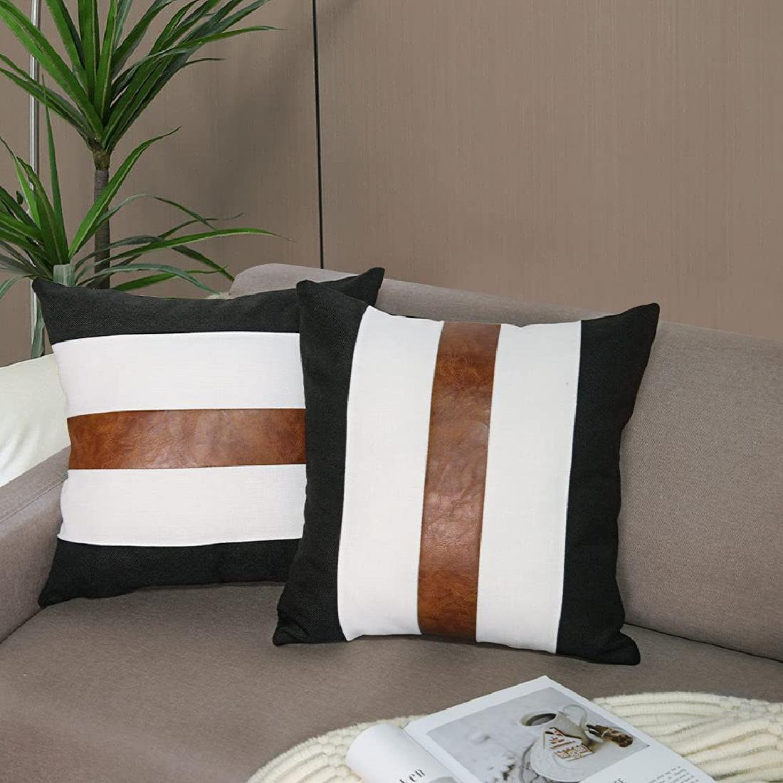 Summer Stripe Outdoor Pillow Cover 18x18 Set/2 (Set of 2) Latitude Run