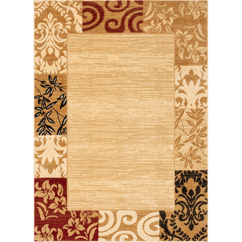 Sabin Damask Indoor Rug, Rectangle 2'7" x 3'11"