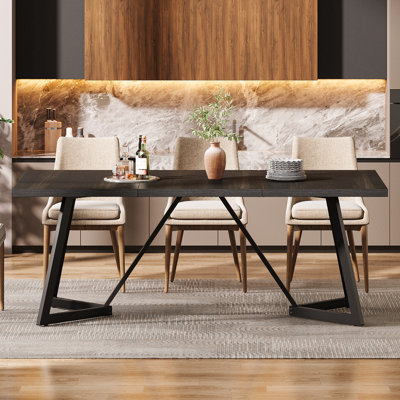 70.86-Inch Modern Dining Table For 6-8
