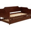 Lit de jour simple avec couchette en cerisier avec couchette, style classique moderne, design, panneaux élégants, bois, lit gigogne pour panneaux de chambre à coucher, construction en bois,