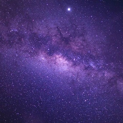 Galaxy Starburst Purple Night Sky Wallpaper Mural, Milky Way Space Star Wall Art For Living Room Bedroom Office Decor
